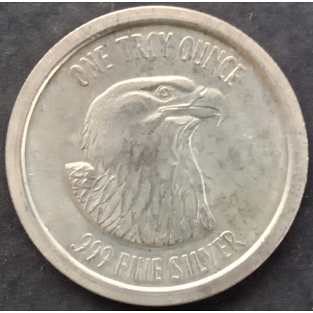 1 Oz American Pacific Mint Eagle Head Trade Obverse