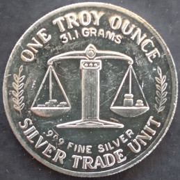 1 Oz Sunshine Mint Great Northwest Vancouver Trade Unit Reverse