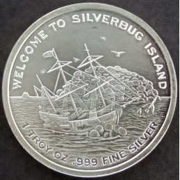 2016 1 Oz North American Mint Silverbug Island Kraken Reverse
