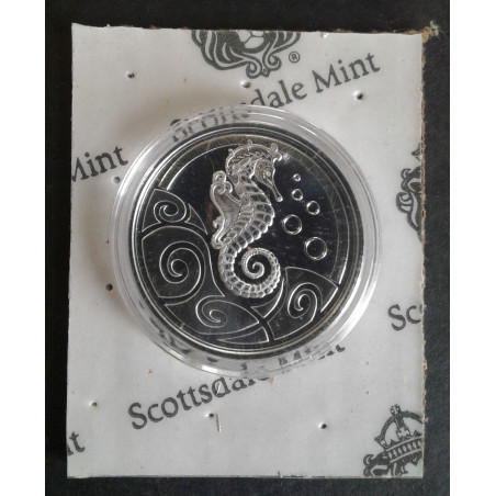 2019 1 Oz Samoa Seahorse Obverse