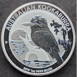 2019 1 Oz Australian Kookaburra Reverse