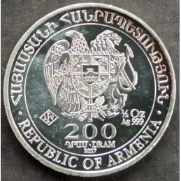 2017 1/2 Oz Armenia Noah's Ark Reverse