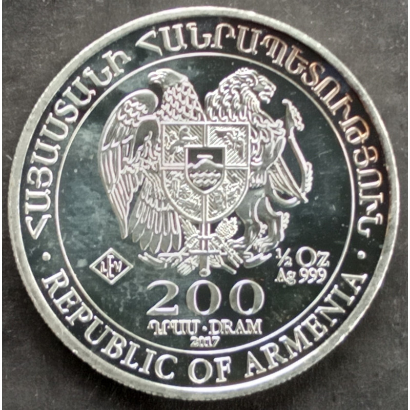 2017 1/2 Oz Armenia Noah's Ark Reverse