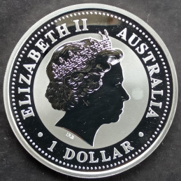 2003 1 Oz Australian Lunar Series 1 [Goat] Obverse
