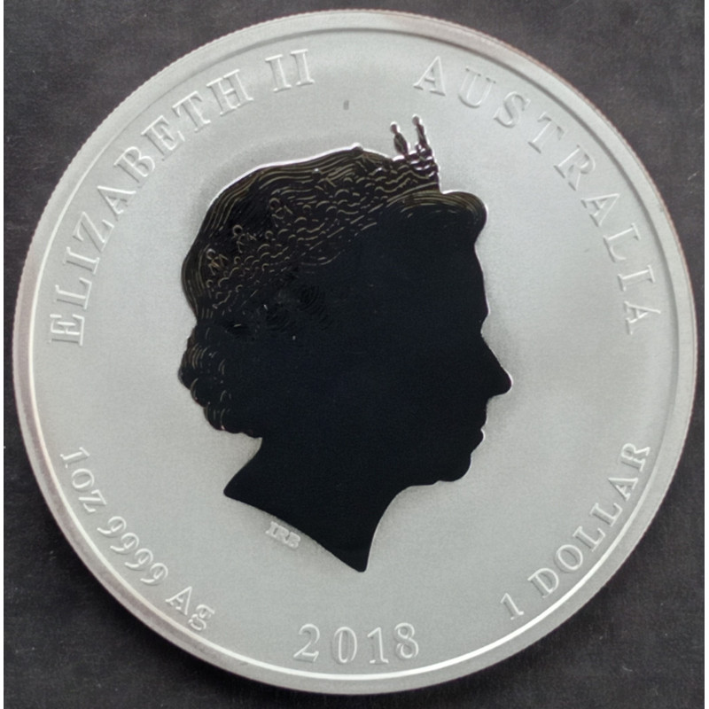 2018 1 Oz Australian Lunar Series 2 [Dog] Obverse