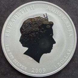 2009 1 Oz Australian Lunar Series 2 [Ox] Obverse
