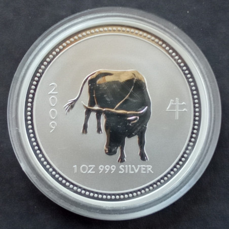 2009 1 Oz Australian Lunar Series 1 [Ox] Reverse