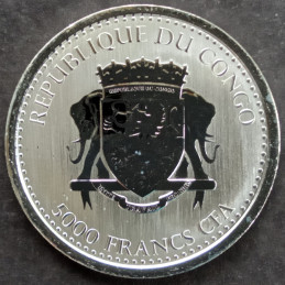 2019 1 Oz Congo Gorilla Reverse