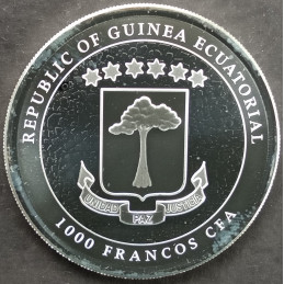 2022 1 Oz Equatorial Guinea Giraffe Obverse