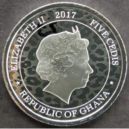 2017 1 Oz Ghana Leopard Obverse