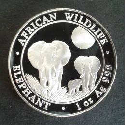 2014 1 Oz Somali Elephant Obverse