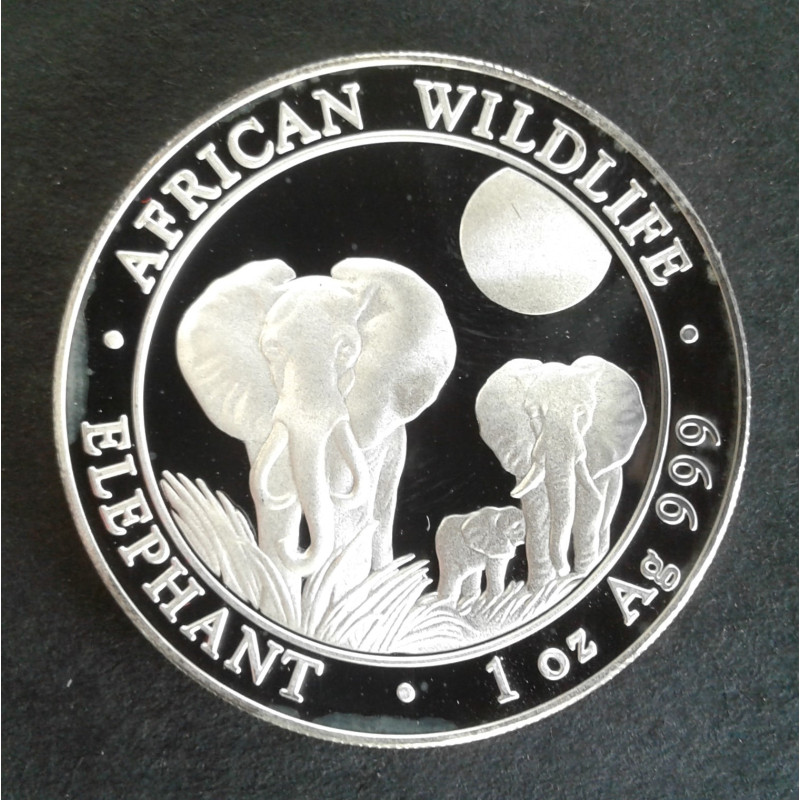 2014 1 Oz Somali Elephant Obverse