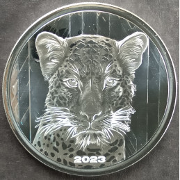 2023 1 Oz Ghana Leopard Reverse