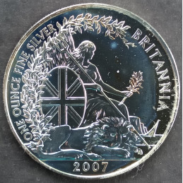 2007 1 Oz Great Britain Britannia Reverse