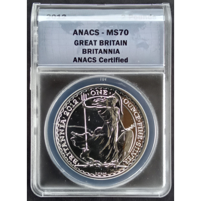 2012 1 Oz Great Britain Britannia MS70 Reverse