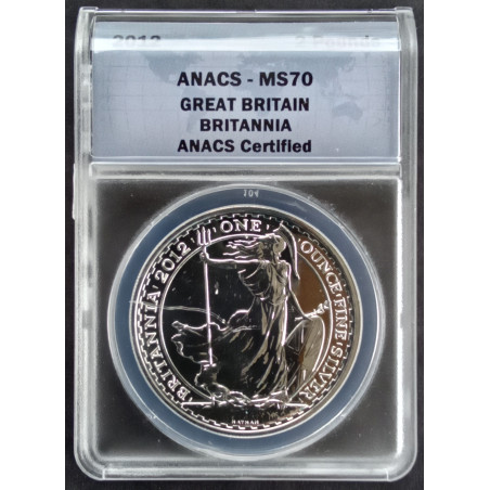 2012 1 Oz Great Britain Britannia MS70 Reverse