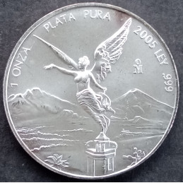 2005 1 Oz Mexican Libertad Reverse