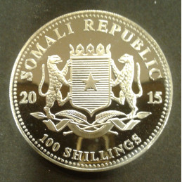 2015 1 Oz Somali Elephant Reverse