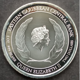 2022 1 Oz Montserrat Emerald Isle Obverse