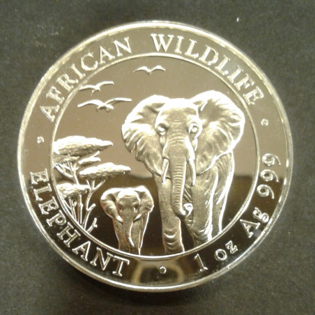 2015 1 Oz Somali Elephant Obverse
