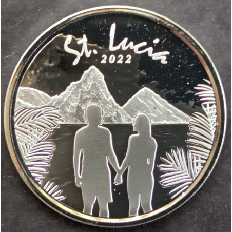 2022 1 Oz St. Lucia Reverse