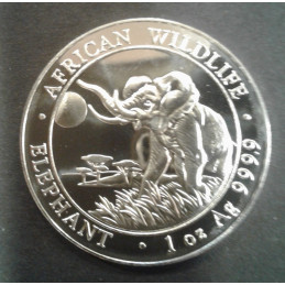2016 1 Oz Somali Elephant Obverse