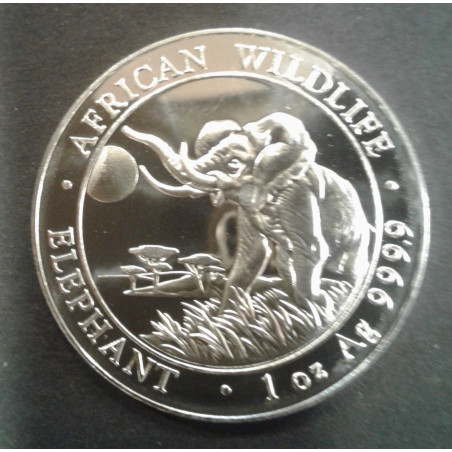 2016 1 Oz Somali Elephant Obverse