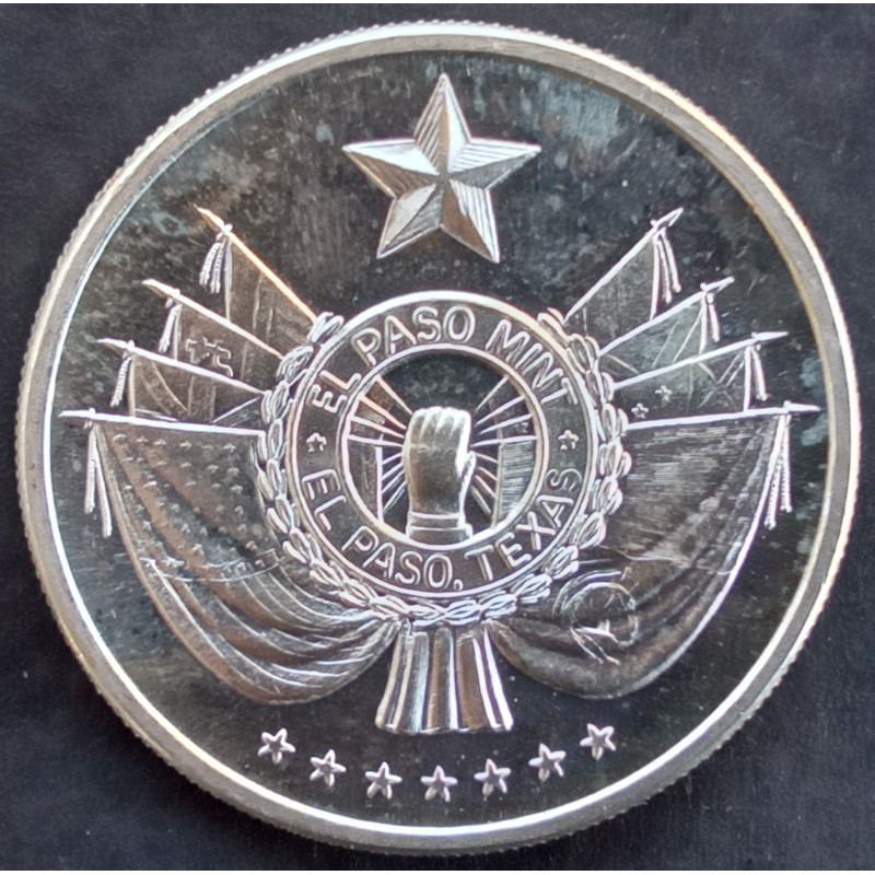 1974 1 Oz El Paso Mint Eagle/Globe Reverse