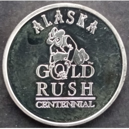 2001 1 Oz Alaska Mint Prospector Reverse