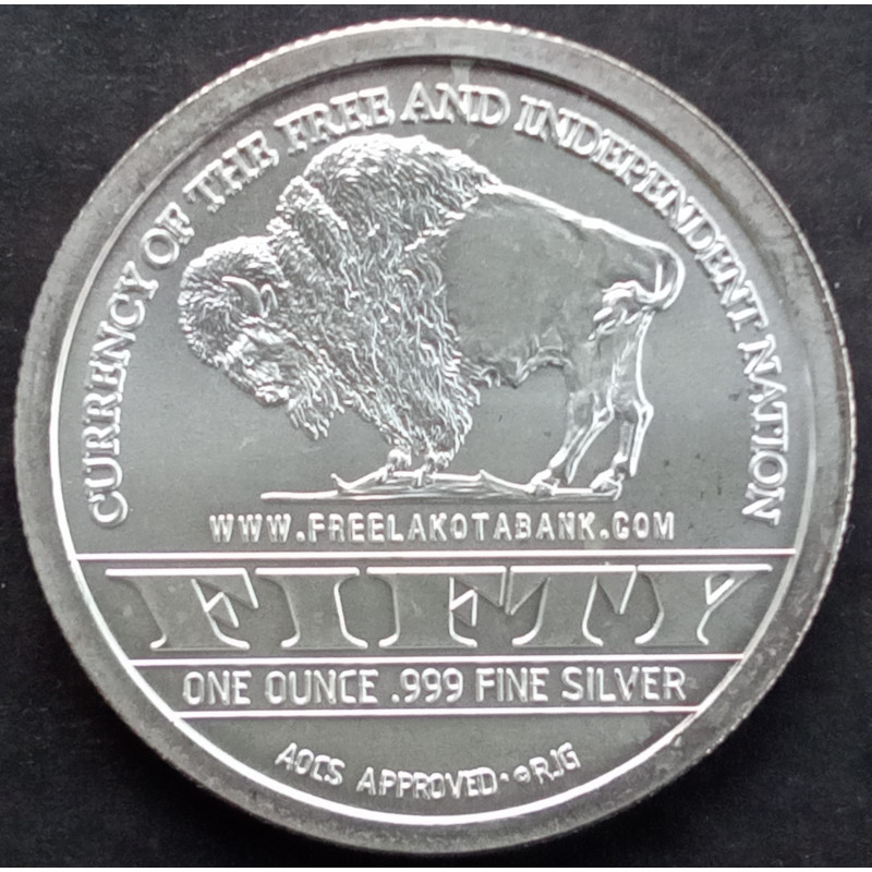 1 Oz AOCS Lakota Silver Round