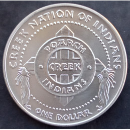 2004 1 Oz Poarch Creek Peace Reverse