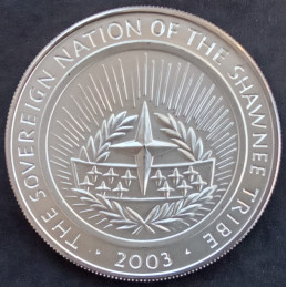 2003 1 Oz Shawnee Tribe Lewis Clark Drouillard Reverse
