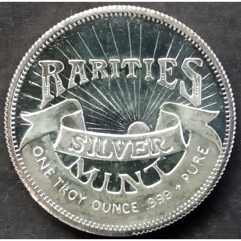 1985 1 Oz Rarities Mint Liberty Replica Silver Round