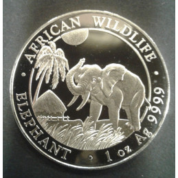 2017 1 Oz Somali Elephant Obverse