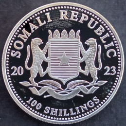 2023 1 Oz Somali Elephant Obverse