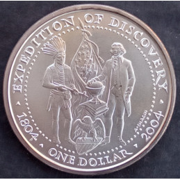 2004 1 Oz Shawnee Tribe Expedition of Discovery Obverse