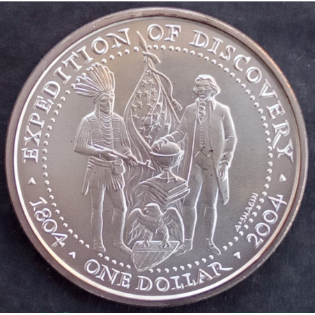 2004 1 Oz Shawnee Tribe Expedition of Discovery Obverse
