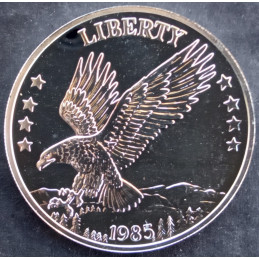 1985 1 Oz Olde New England Mint Double Eagle Obverse