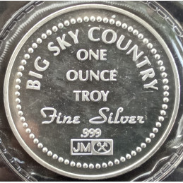 1986 1 Oz Johnson Matthey Montana Big Sky Reverse