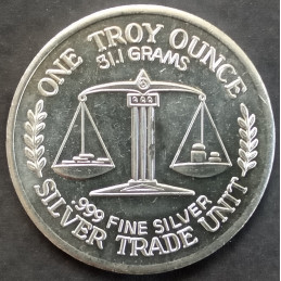 1 Oz Sunshine Mint Great Northwest Mt. Hood Trade Unit Reverse