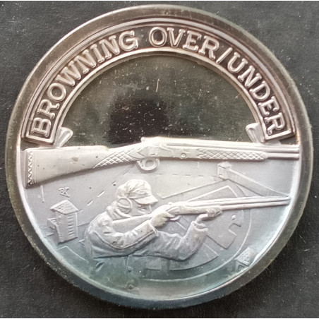20 Gram International Mint Nation of Rifleman Browning Over Under Obverse