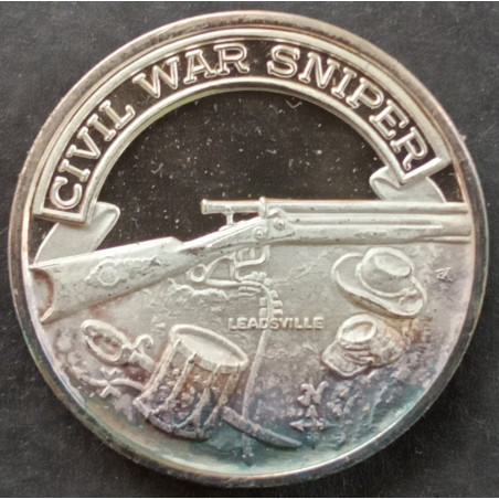 20 Gram International Mint Nation of Rifleman Civil War Sniper Obverse