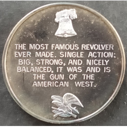 20 Gram International Mint Nation of Rifleman Colt Peacemaker Reverse
