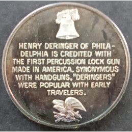 20 Gram International Mint Nation of Rifleman Deringer Reverse