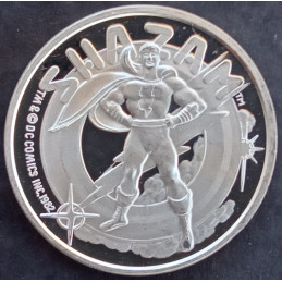1987 1 Oz AMC Cartoon Celebrities Shazam Obverse