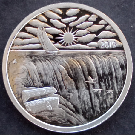 2019 1 Oz North American Mint Silverbug Island Treasure Chest Obverse