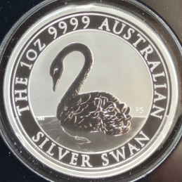 2021 1 Oz Australia Silver Swan Reverse