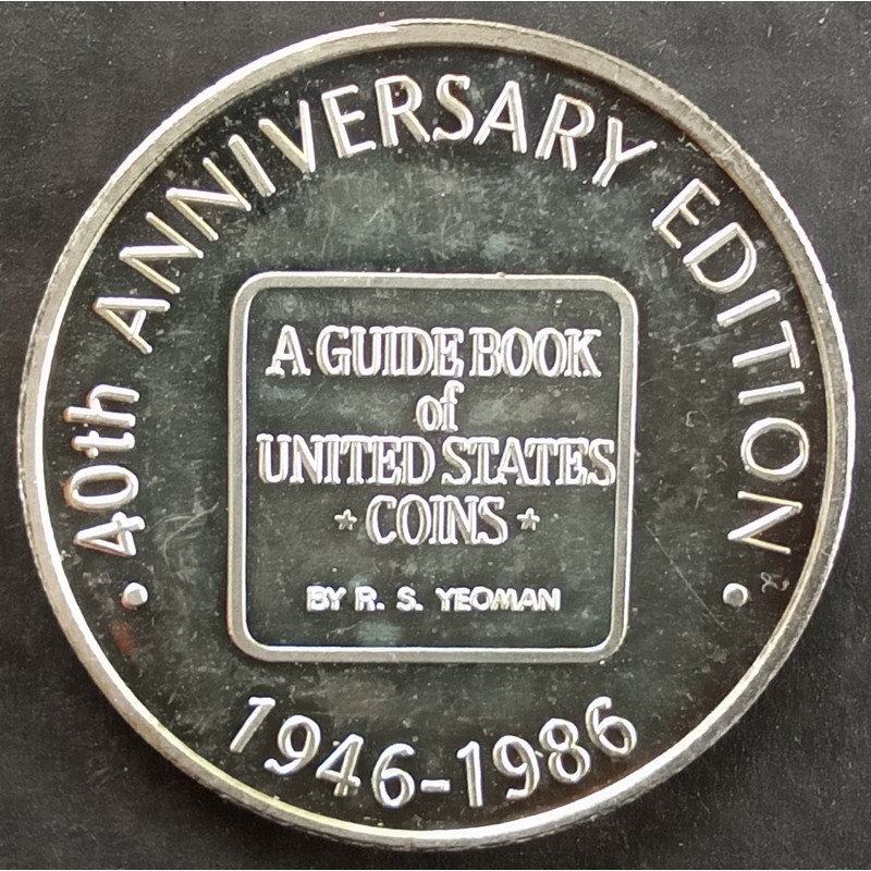 1986 1 Oz Whitman 4oth Anniversary Obverse