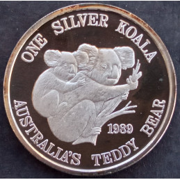1989 1 Oz Continental Coin Koala Obverse