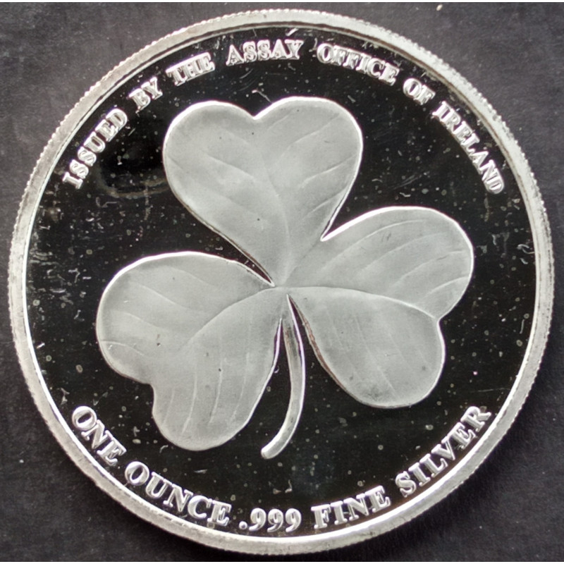 2016 1 Oz Dublin Goldsmiths Assay Office Ireland Shamrock Reverse